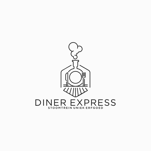 Dinner design with the title 'diner express logo'