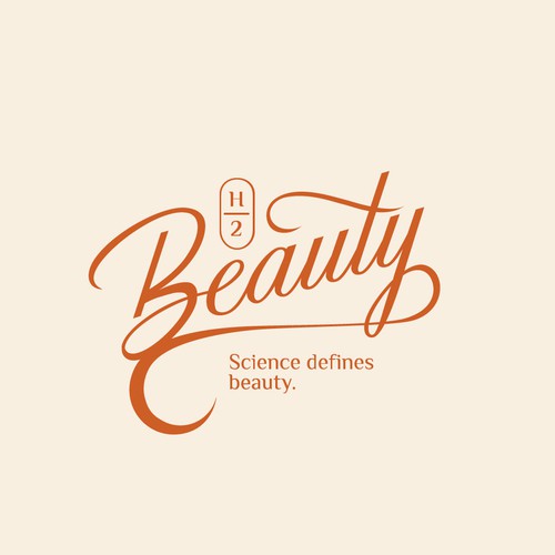 Personal logo with the title 'H2 Beauty Logo Lettering'