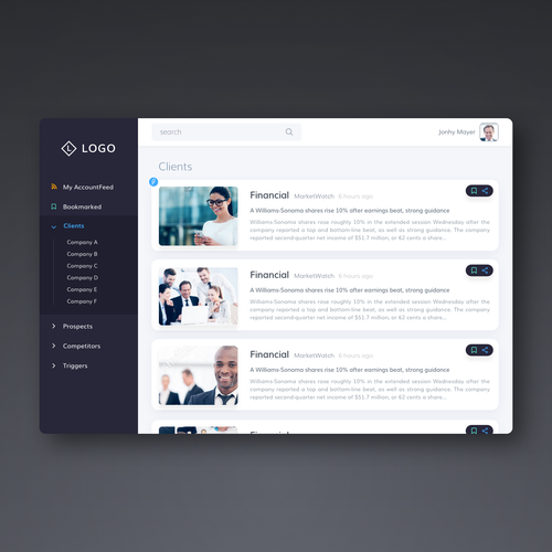 Message design with the title 'Web App for Message'