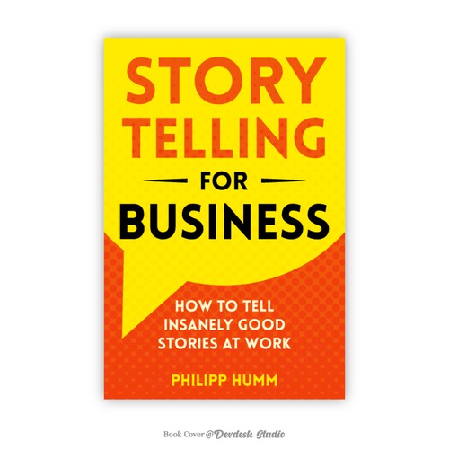 Story book cover with the title 'Cover Design for Storytelling Book'