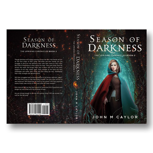 Female book cover with the title 'Season of Darkness'