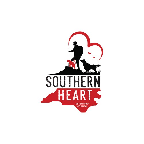Veterinary brand with the title 'Southern Heart Veterinary Hospital'