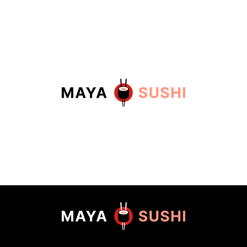 Japanase restaurant logo with the title 'Clean and minimalist logo for sushi.'