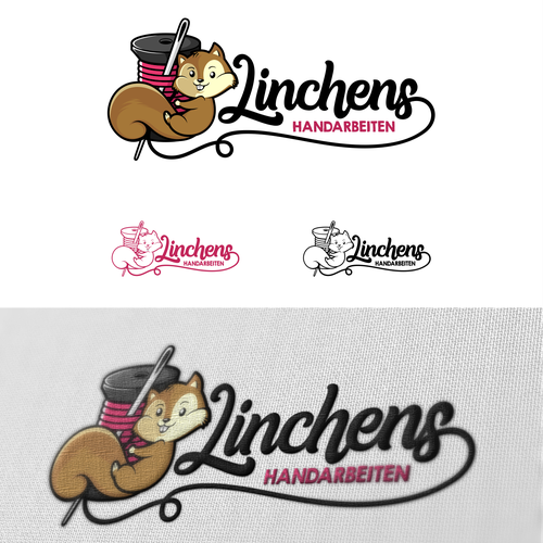 Squirrel logo with the title 'Squirrel Yarn Logo'