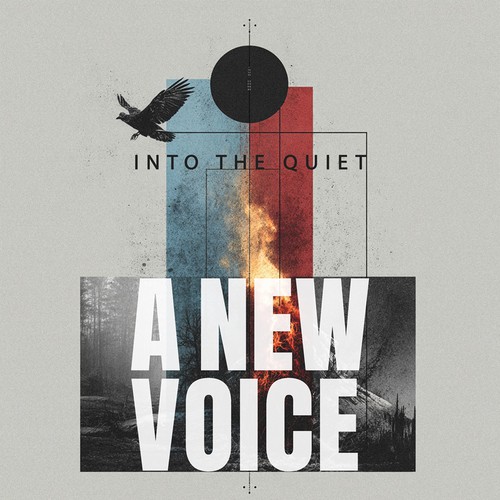 CD cover design with the title 'MINIMAL ABSTRAC ALBUM COVER'