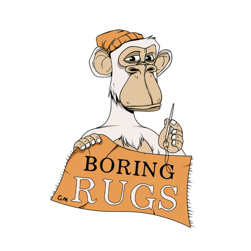 Home artwork with the title '"Boring Rugs" Logo'