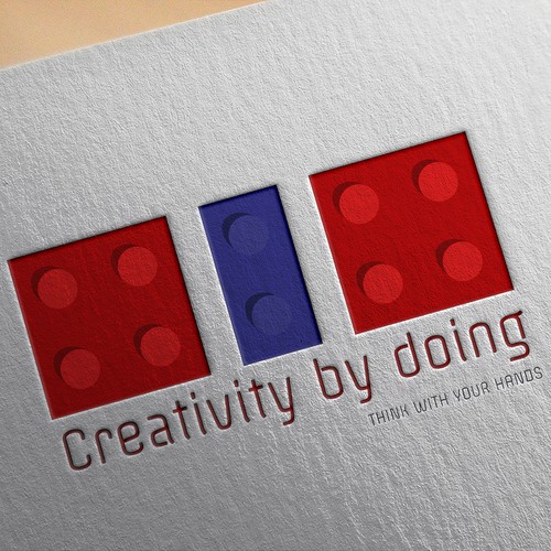 Lego design with the title 'Creativity by Doing'