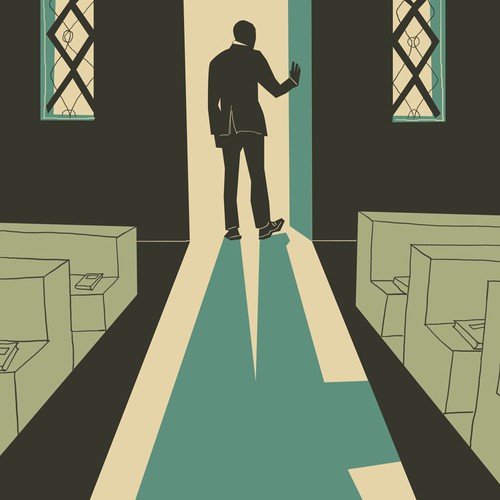 Dramatic design with the title 'DVD cover design for a documentary'