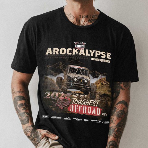 Bold t-shirt with the title 'Bold T-Shirt design for Offroad racing'