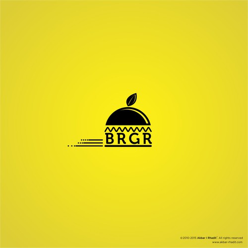 Black and yellow logo with the title 'Create a logo for an on-demand food delivery business that makes and delivers tasty food!'
