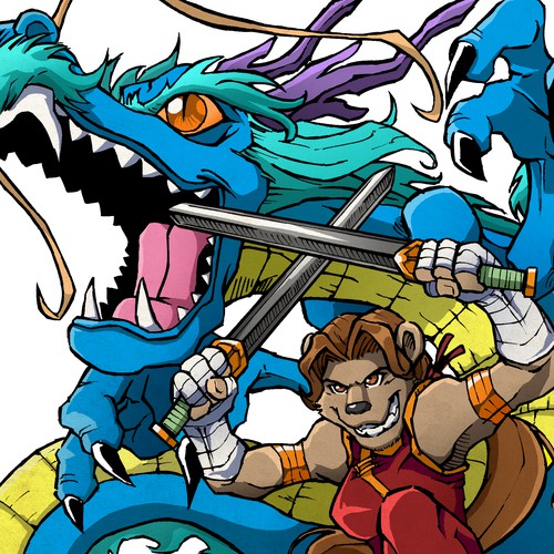 Anime artwork with the title 'Design for fantasy book character'