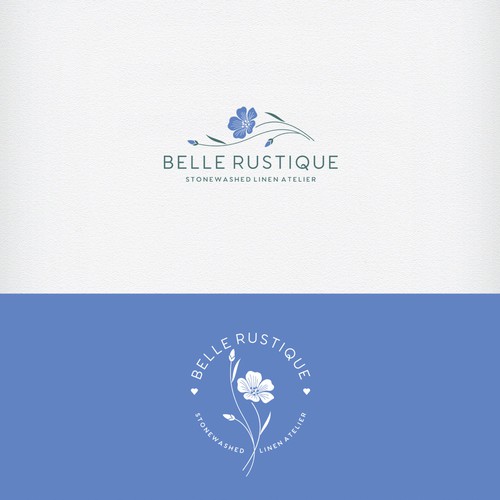 Authentic brand with the title ' beautiful and authentic logo, with just a hint of luxe or freshness'