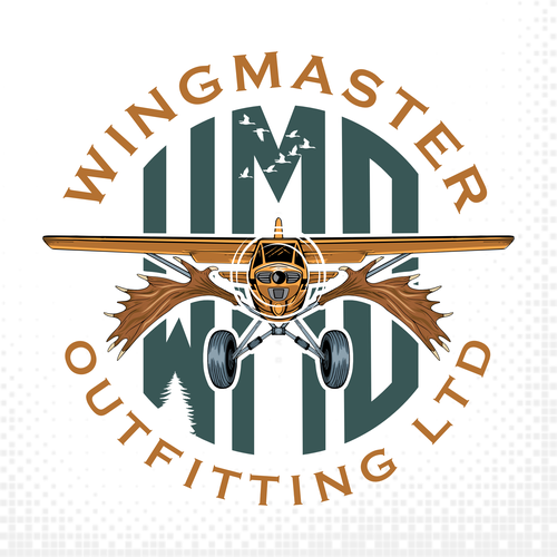 Airplane logo with the title 'Wingmaster Outfitting Ltd or WMO'