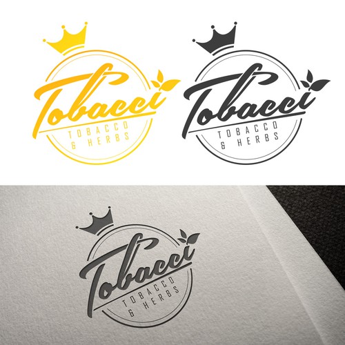 Tobacco logo with the title 'Tobbaco and herbs logo alt 2'