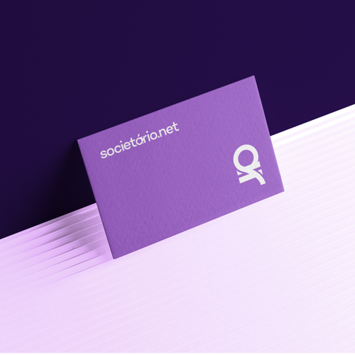 Pictorial logo with the title 'Modern logo for Societário.net'