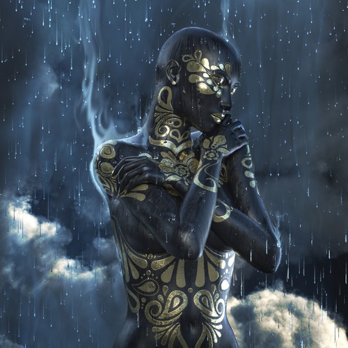 Rain design with the title 'Album/Single Artwork'