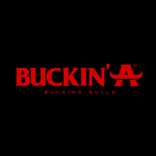 Bull design with the title 'Logo for a clothing Bull enthusiast apparel called Buckin' A '