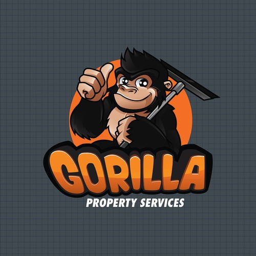 King Kong logo with the title 'gorilla mascot'