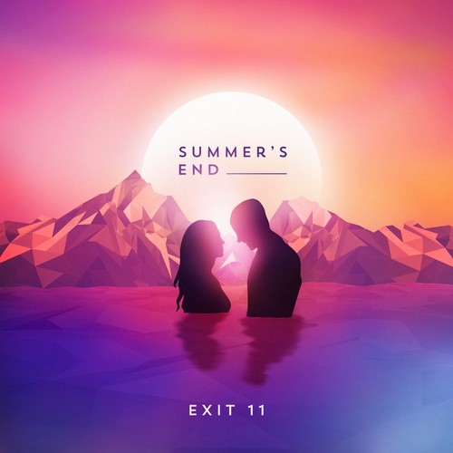 Album artwork with the title 'Album Illustration for Summer's End'