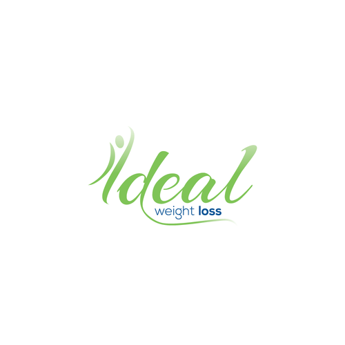 Weight loss logo with the title 'Logo concept for weight loss protein'