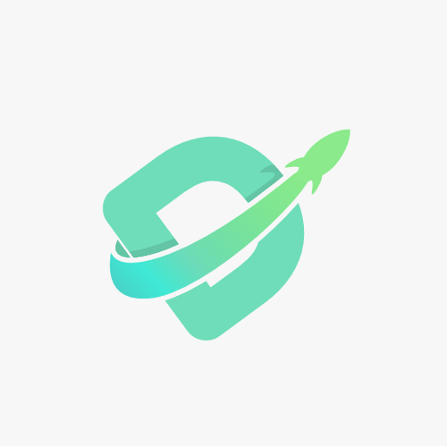 Rocket logo with the title 'Modern logo for YT channel'