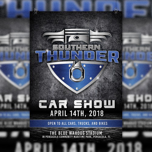 Show design with the title 'Car show flyer'