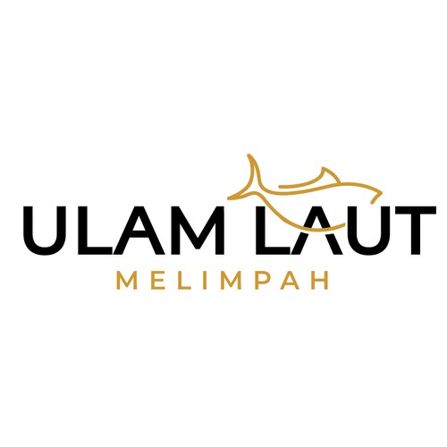 Fish brand with the title 'Fish Logo for Ulam Laut'