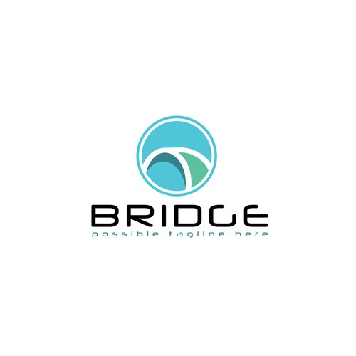Bridge logo with the title 'Bridge logo concept'