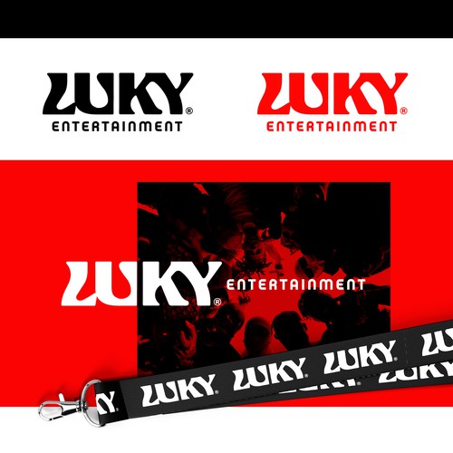 Funky logo with the title 'Luky Entertainment'