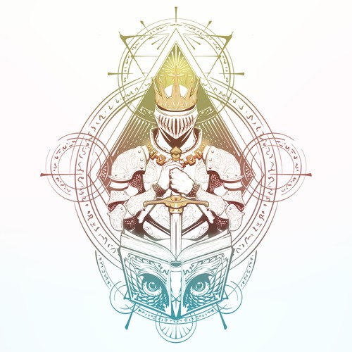 Warrior artwork with the title 'fantasy illustration'