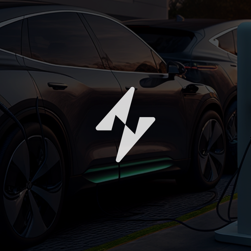 Lightning bolt design with the title 'NewTech Energy Logo Design'