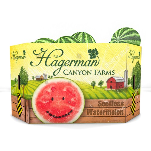 Fun packaging with the title 'Playful package design for Hagerman Canyon'