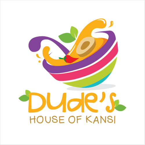 Soup design with the title 'The deliciousness of a bowl of Kansi. '