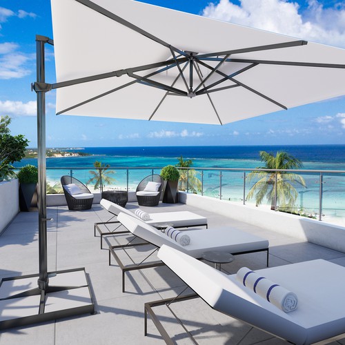 Lounge design with the title 'Exterior design '