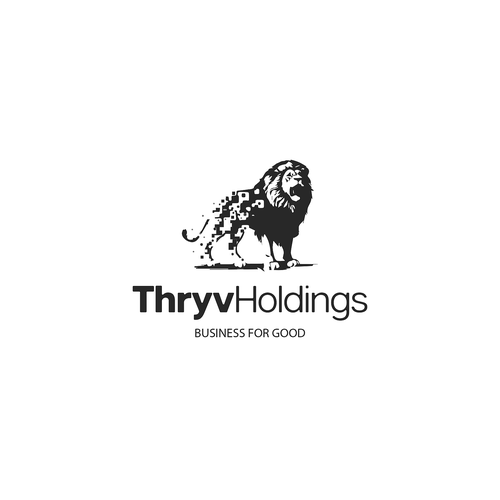 Lion brand with the title 'Logo design for thryv'