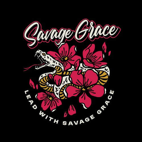 Martial arts logo with the title 'Savage Grace Apparel Martial Arts'