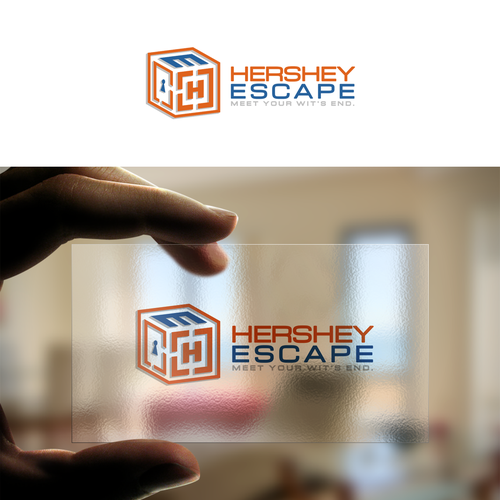 Escape room logo with the title 'logo for hershey escape'