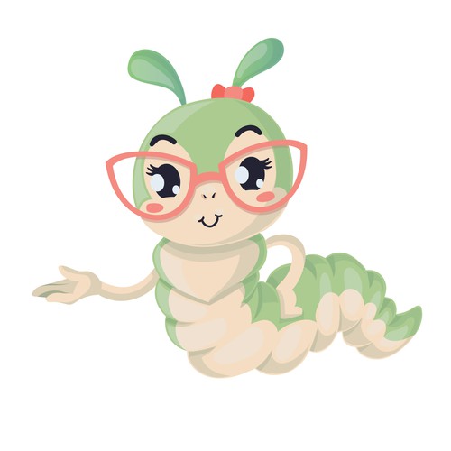 Insect design with the title 'EdFina - Vector Mascot'