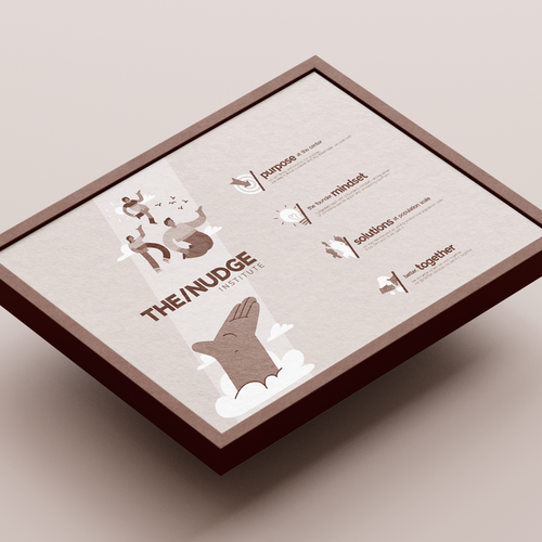 Infographic artwork with the title 'Company Values Poster'