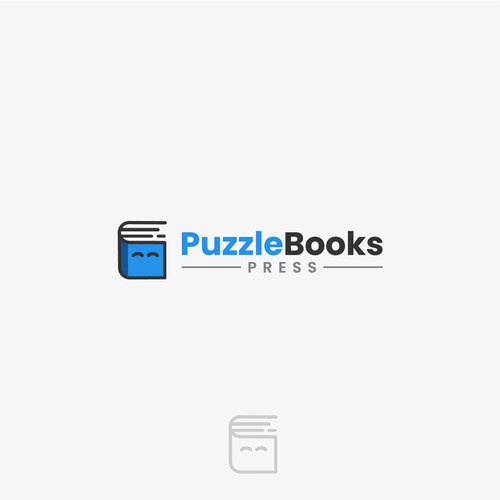 标题为“PuzzleBooks标志设计”的出版社标志