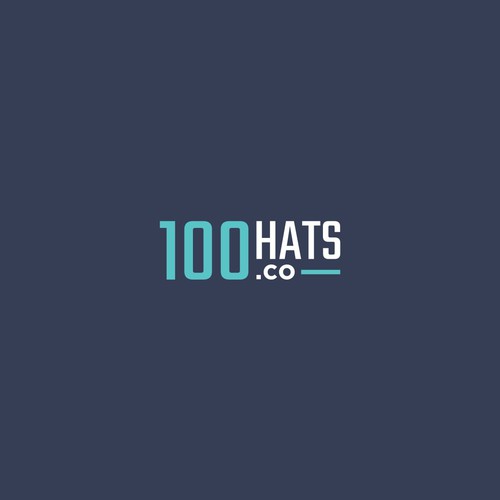 Influencer logo with the title '100HATS'