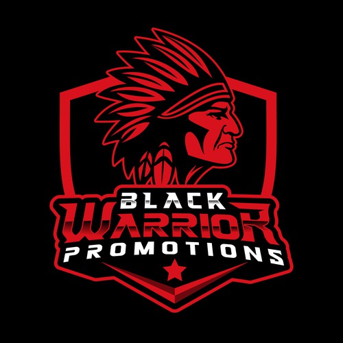 Warrior logo with the title 'Black Warrior'