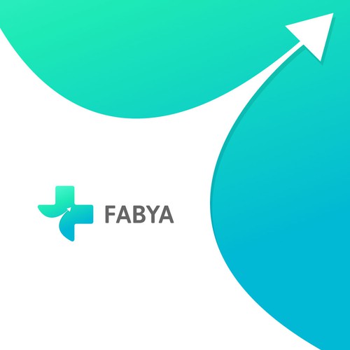 Flying logo with the title 'Fabya Logo Design (Unused)'