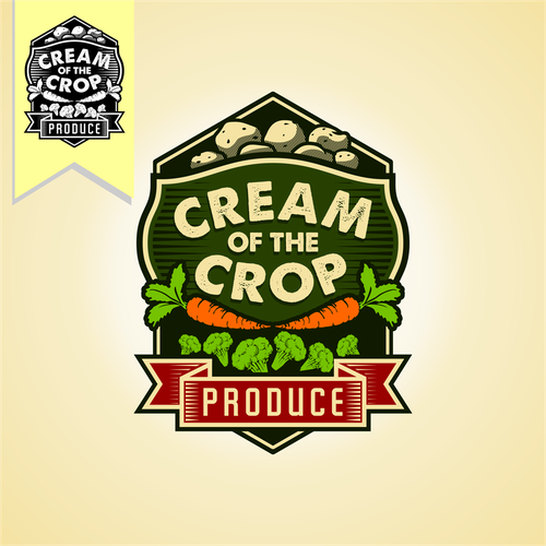 Potato logo with the title 'Create a fresh and eye catching design for produce '