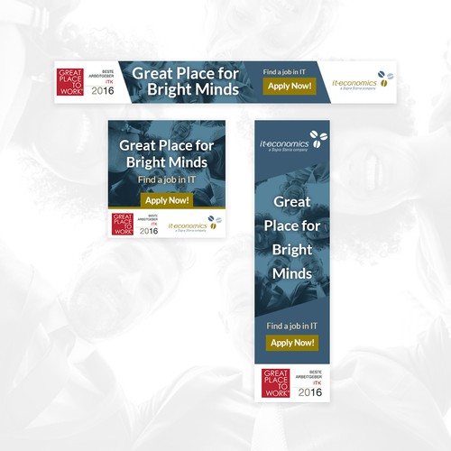 Hiring design with the title 'Google Banner Ads'