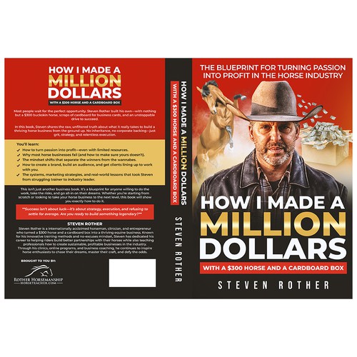 Horse book cover with the title 'How i made a Million Dollars Book Cover'