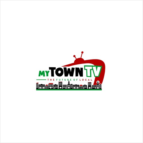 Town logo with the title 'My Town Tv'