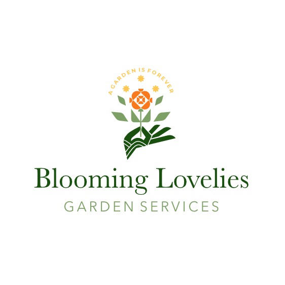 Blossom logo with the title 'Logo for gardening business'