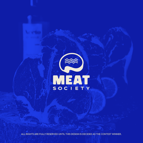 Speech design with the title 'Meat Society'