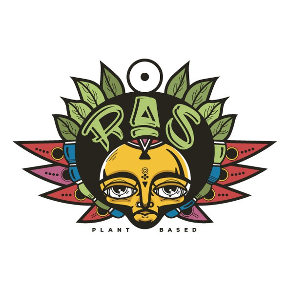 Plant-based logo with the title 'Plant based Ethiopian restaurant logo'